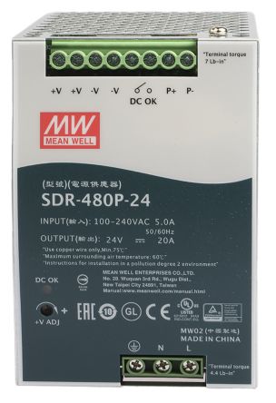 Mean Well SDR-480P-24